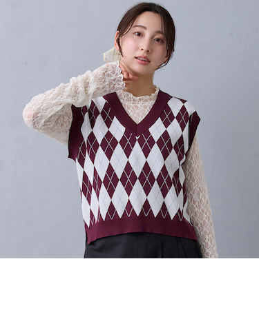 アーガイルベスト