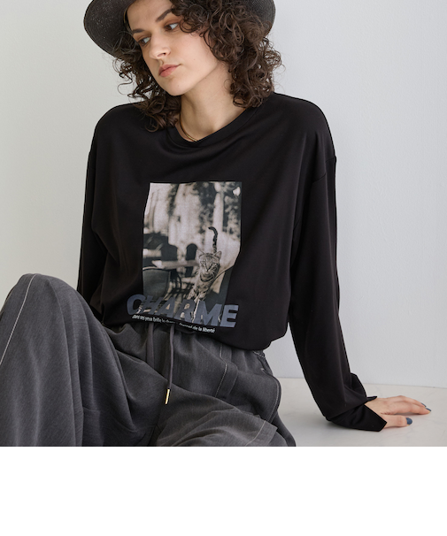 デザインロングスリーブTシャツ