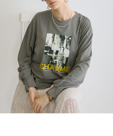 デザインロングスリーブTシャツ