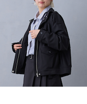 スタンドカラートレンチジャケット