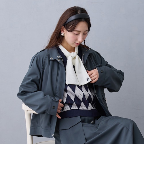 スタンドカラートレンチジャケット｜ニコルの通販｜&mall（アンド