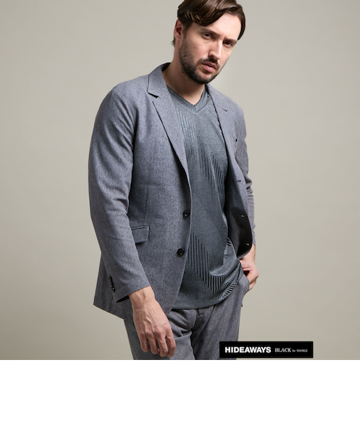 【HIDEAWAYS BLACK】シャリルジャージージャケット