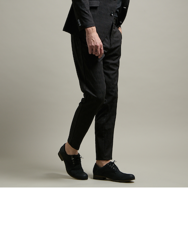 【HIDEAWAYS BLACK】ブリスタージャカードランダムストライプ　イージースラックス