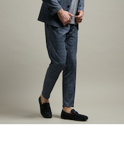 【HIDEAWAYS BLACK】ブリスタージャカードランダムストライプ　イージースラックス