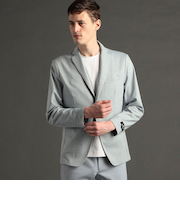 DELEGANT メランジプリントジャージ セットアップジャケット