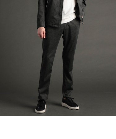 DELEGANT メランジプリントジャージ セットアップパンツ