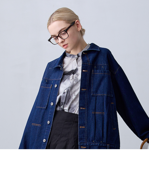 【ZELDA】ヴィンテージライク柄ブラウス