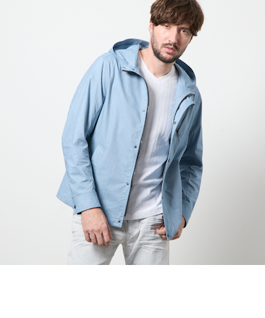 ガムストレッチリネン　マウンテンパーカー