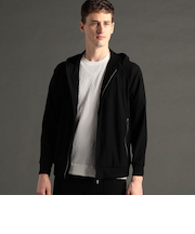 グラフィックハニカムメッシュ フーディブルゾン