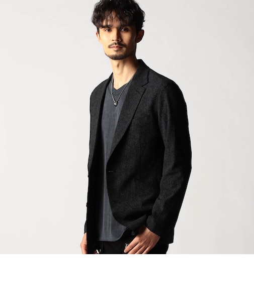 ワッフルサッカープリント2Bジャケット