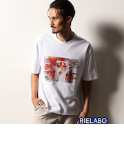 【RIELABO】グラフィックプリント クルーネックＴシャツ