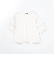 インディゴ天竺 タックスリーブカットソー