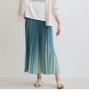 グラデーションプリーツスカート