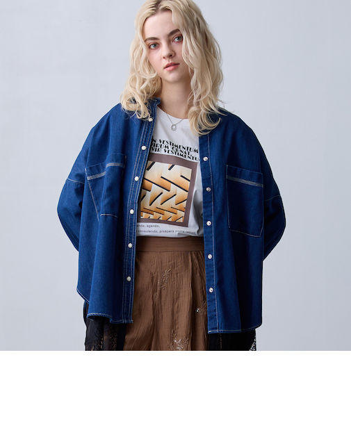 【ZELDA】デニムオーバーシャツ