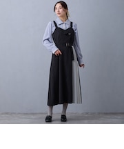 バイカラージャンパースカート