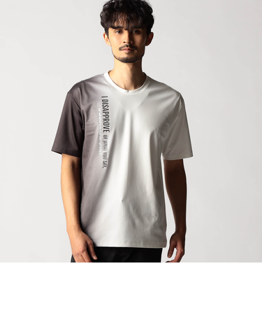 グラデーションストレッチポンチロゴTシャツ