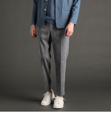 ストレッチスラブシャンブレー トラックパンツ