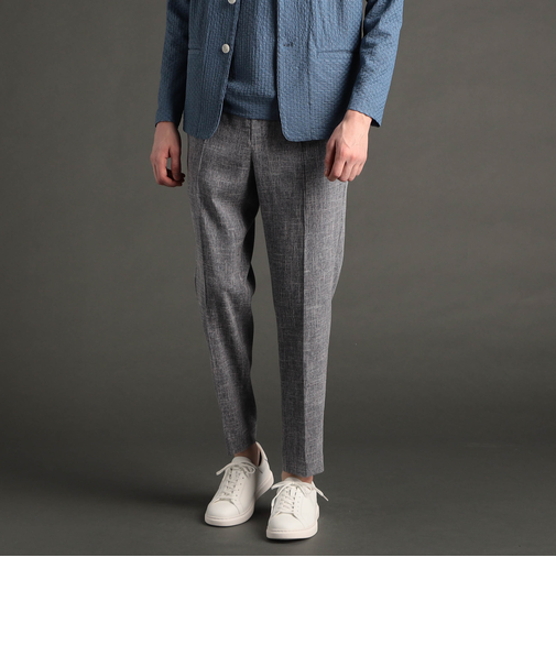 ストレッチスラブシャンブレー トラックパンツ