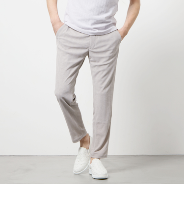 ヘリンボンジャカード　イージースラックス