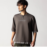 スポンジダンボールニット 5分袖プルオーバー