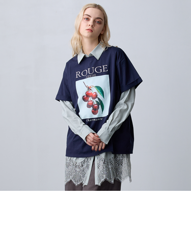 【ZELDA】裾レースシャツワンピース