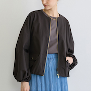 ZIPバルーンブルゾン