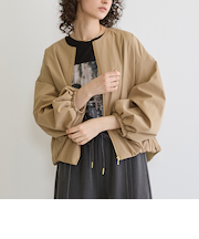 ZIPバルーンブルゾン