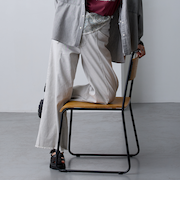 【ZELDA】ストレッチデニムワイドパンツ