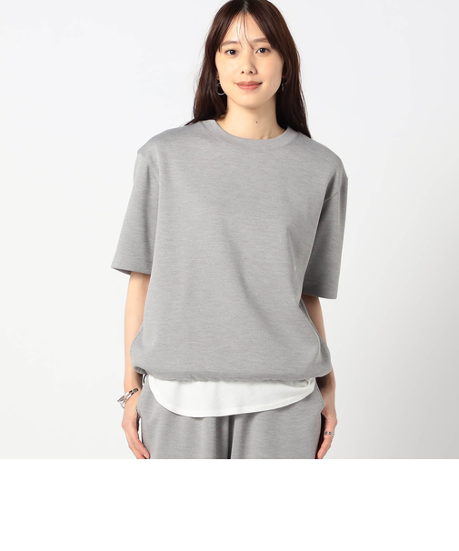 テック素材 半袖カットソー