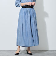 【WALDO】ウエストゴム2.5オンスデニムフレアパンツ