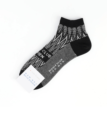 シェブロン×ロゴ ショートソックス(日本製)