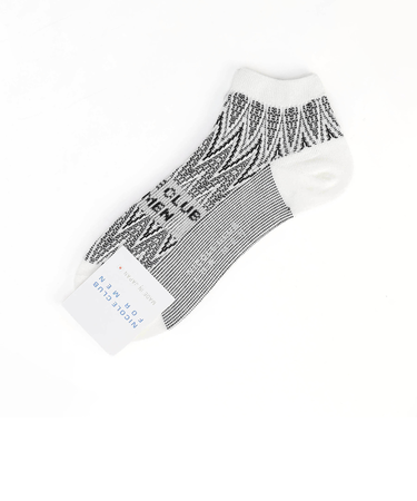 シェブロン×ロゴ ショートソックス(日本製)