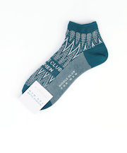 シェブロン×ロゴ ショートソックス(日本製)