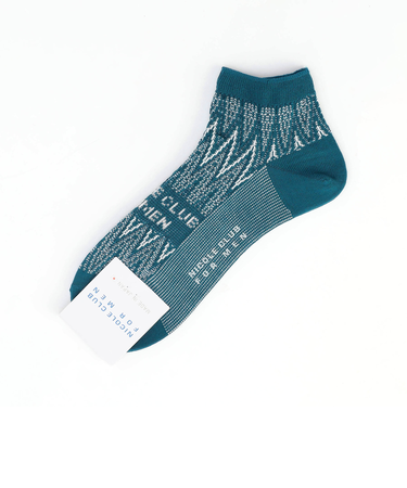 シェブロン×ロゴ ショートソックス(日本製)