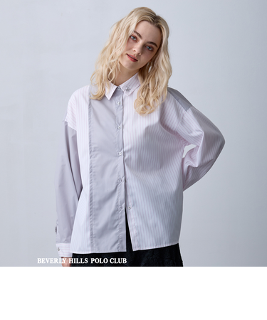 【ZELDA】BEVERLY HILLS POLO CLUBバイカラーシャツ