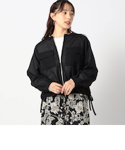 メッシュ ノｰカラーブルゾン