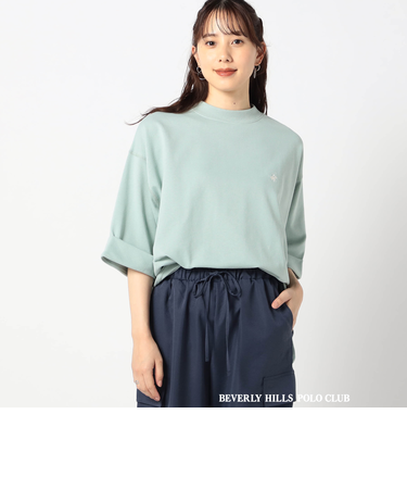 【BEVERLY HILLS POLO CLUB 別注】袖ロールアップワイドカットソー