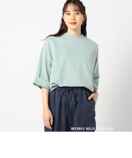 【BEVERLY HILLS POLO CLUB 別注】袖ロールアップワイドカットソー