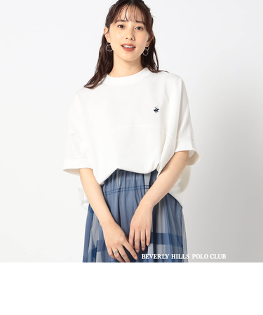 【BEVERLY HILLS POLO CLUB別注 】切り替えワイドプルオーバー