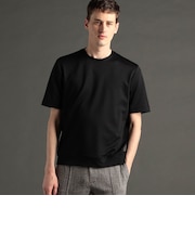 メランジジャカード クルーネックレギュラーフィットTシャツ