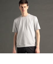メランジジャカード クルーネックレギュラーフィットTシャツ