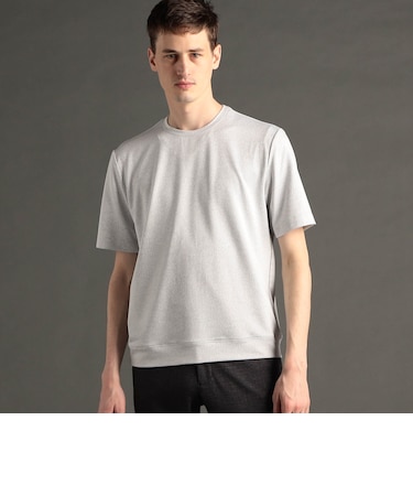 メランジジャカード クルーネックレギュラーフィットTシャツ