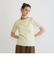 ワイドリブニットTシャツ