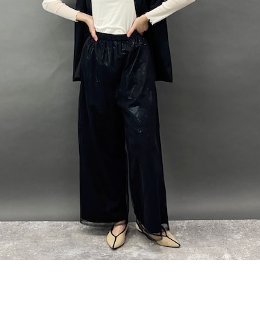 箔プリントレイヤードパンツ