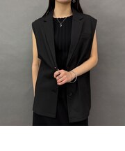 異素材切替ジレ