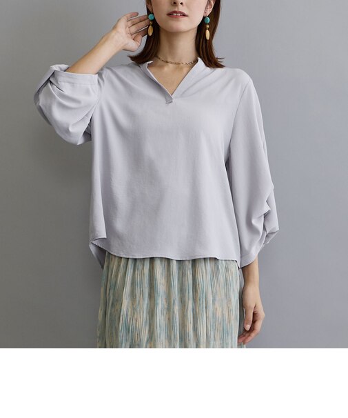 タックパフブラウス