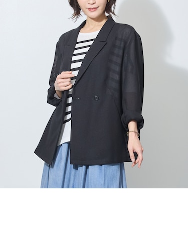 【WALDO】メッシュダブルテーラードジャケット