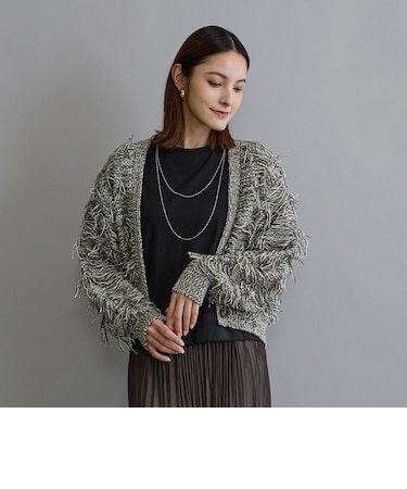 テープヤーンカーディガン