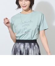 【WALDO】ラメ入りロゴプリント半袖Tシャツ