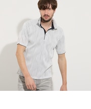 【WEB限定】ウェーブタックジャガードスキッパーポロシャツ